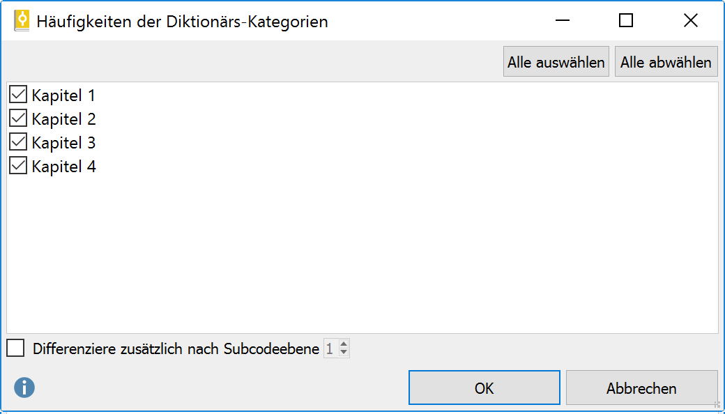 Codes auswählen für die Unterteilung von Texten in Analyseeinheiten Codes auswählen für die Unterteilung von Texten in Analyseeinheiten
