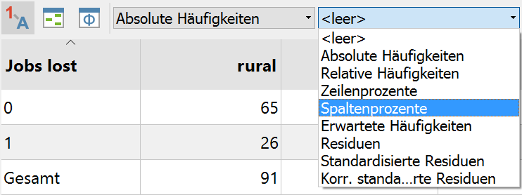 Anzeige für die Zellen einstellen Anzeige für die Zellen einstellen