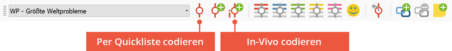 Codieren per Quickliste und In-Vivo-Codieren Codieren per Quickliste und In-Vivo-Codieren