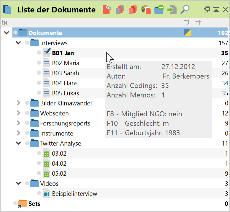 Anzeige der Variablenwerte im Tooltip eines Dokuments Anzeige der Variablenwerte im Tooltip eines Dokuments