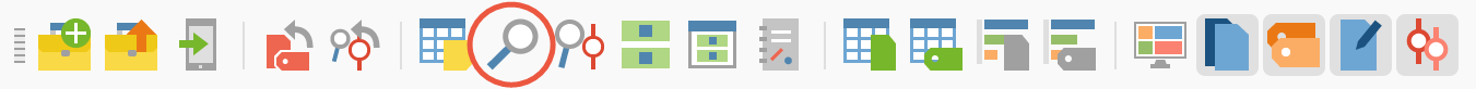 Icon für die lexikalische Suche in der Standard-Symbolleiste Icon für die lexikalische Suche in der Standard-Symbolleiste