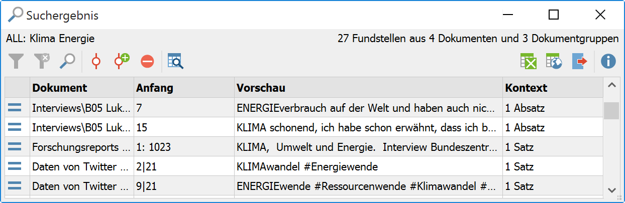 Suchergebnis bei der UND-Kombination von Suchbegriffen Suchergebnis bei der UND-Kombination von Suchbegriffen