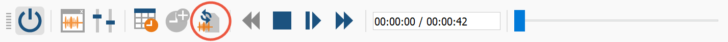 Synchro-Modus in der Symbolleiste „Media Player“ einschalten Synchro-Modus in der Symbolleiste „Media Player“ einschalten