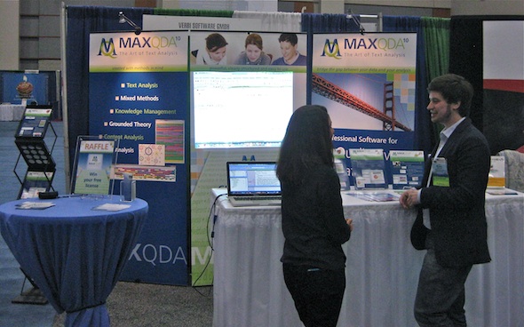 MAXQDA booth at the APHA 2011