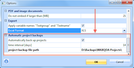 Automatic Project Backup