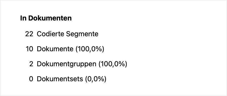 Bereich „In Dokumenten“