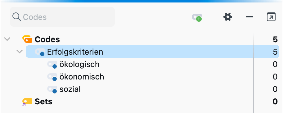 Neue Subcodes im Codesystem Neue Subcodes im Codesystem