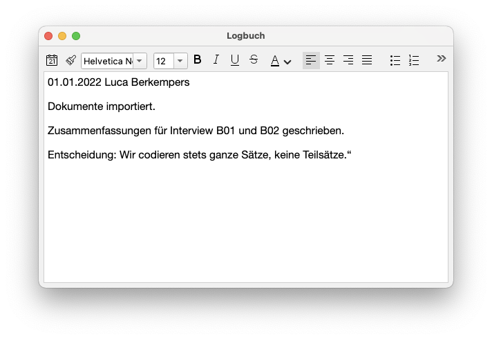 Logbuch Logbuch