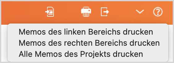 Memos exportieren und drucken Memos exportieren und drucken