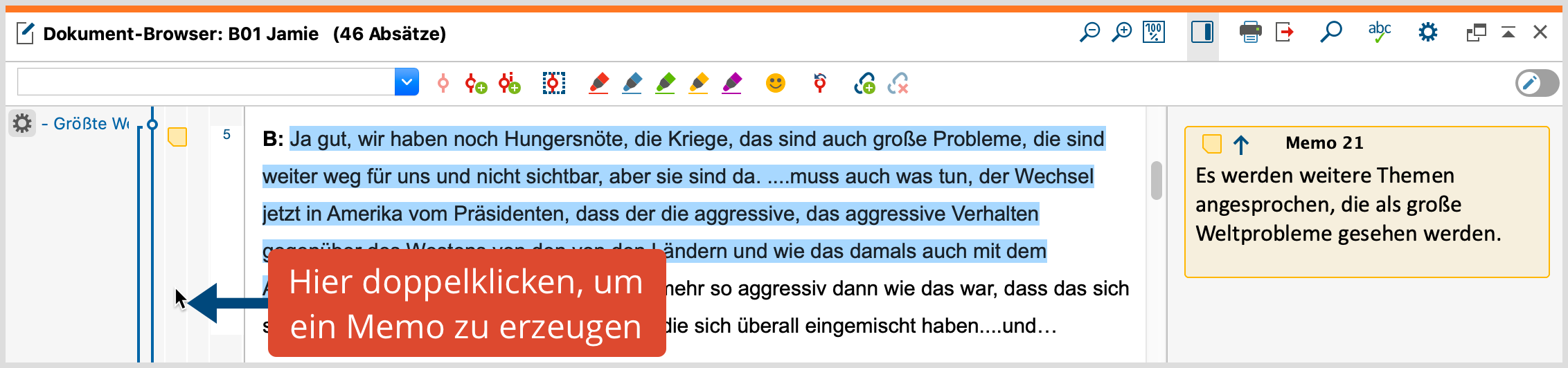 Ein Memo per Doppelklick in der Memospalte erzeugen Ein Memo per Doppelklick in der Memospalte erzeugen