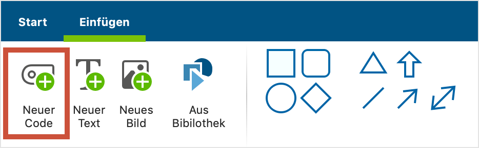Tab „Einfügen“ im MAXMaps-Fenster Tab „Einfügen“ im MAXMaps-Fenster