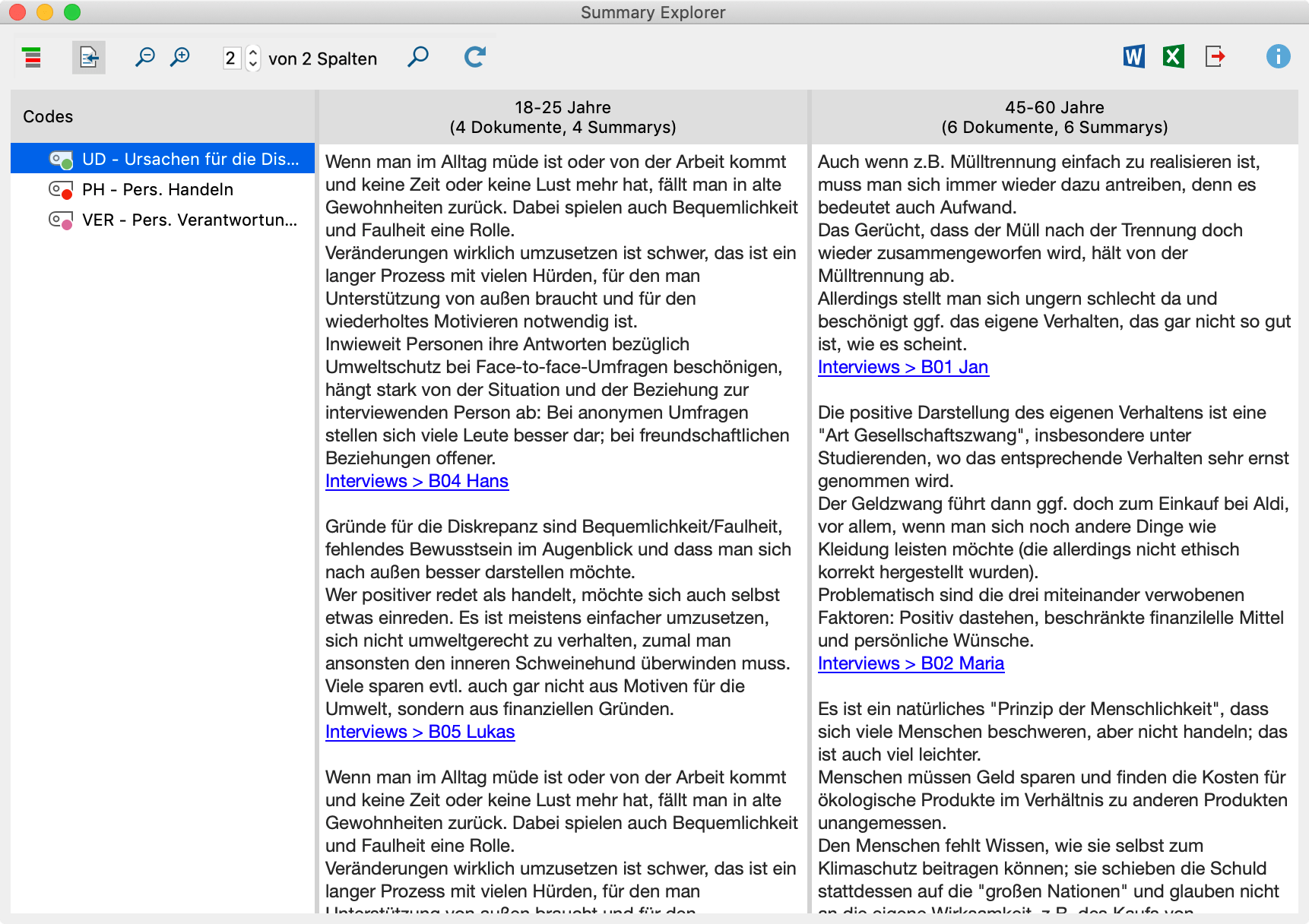 Der „Summary-Explorer“