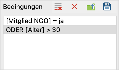 Komplexe logische Bedingung mit ODER-Verknüpfung