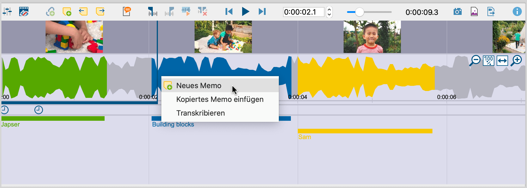 Memos erstellen Memos erstellen
