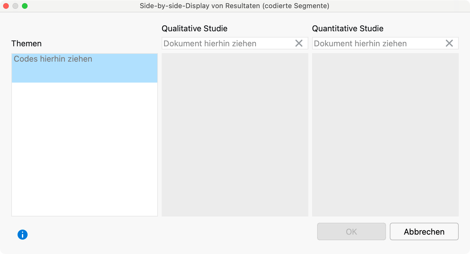 Optionsdialog für die Erstellung eines Side-by-Side-Displays Optionsdialog für die Erstellung eines Side-by-Side-Displays