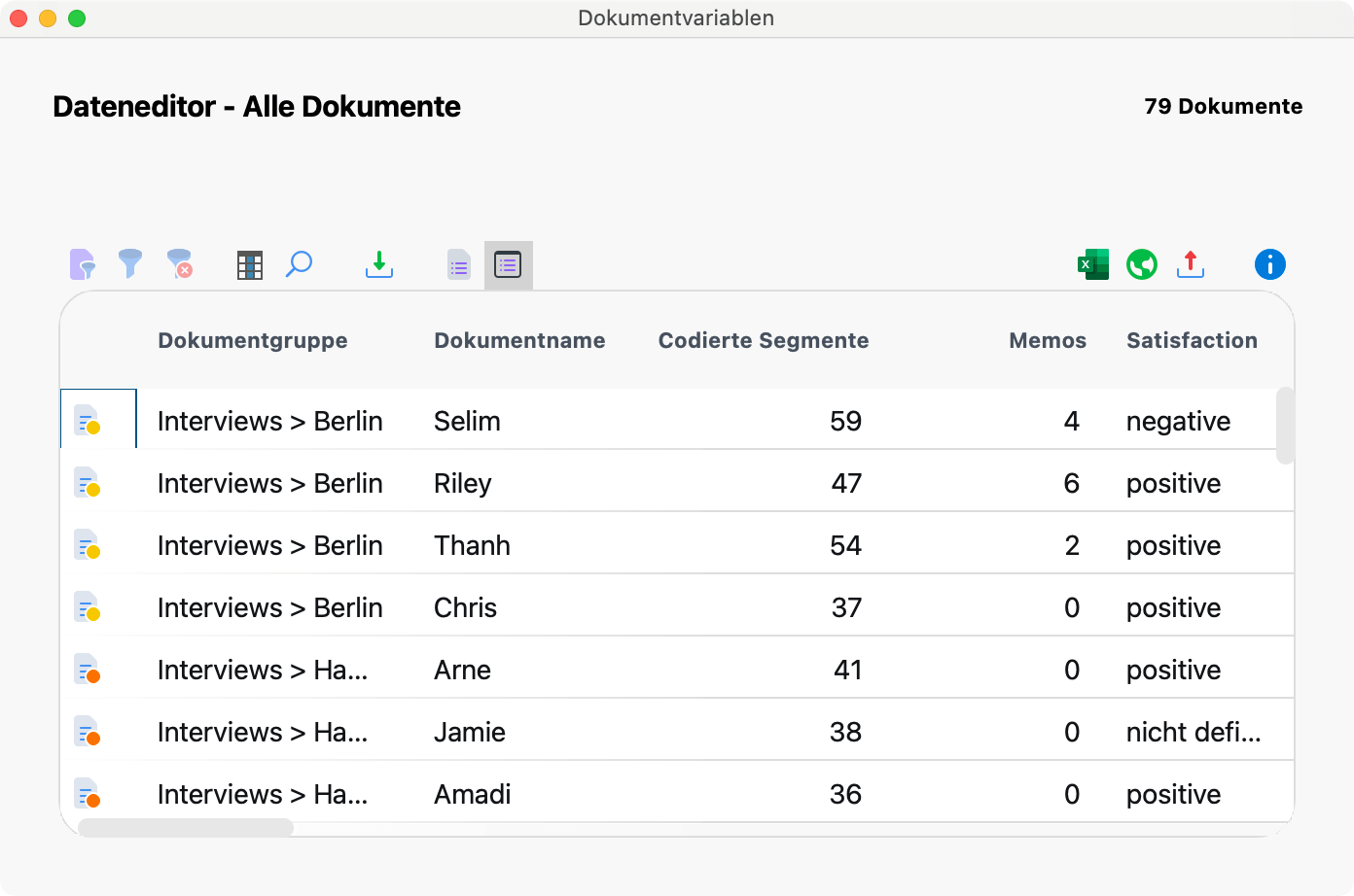 Dateneditor mit neuer kategorialer Variable Dateneditor mit neuer kategorialer Variable