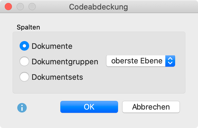 Zu vergleichende Einheiten wählen Zu vergleichende Einheiten wählen
