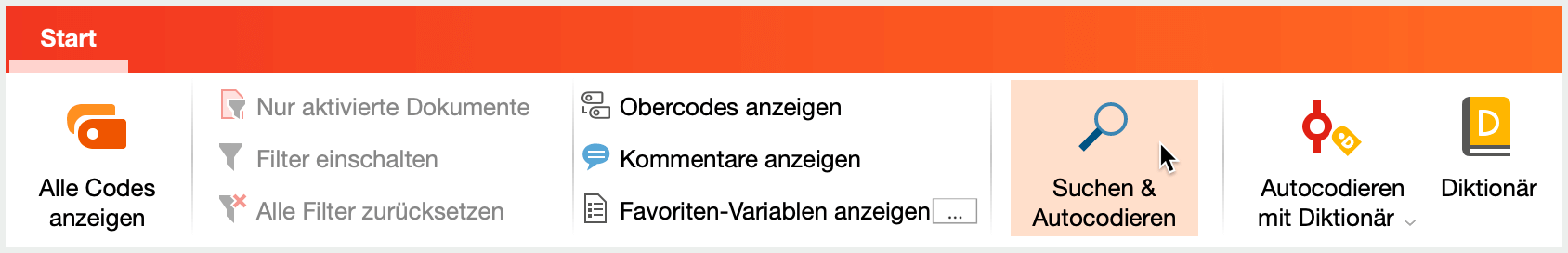 Umfassende Textsuche starten Umfassende Textsuche starten