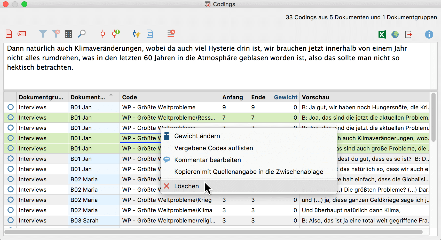 Codes und Codieren_40_DE-Code-loeschen_Uebersicht-Codings