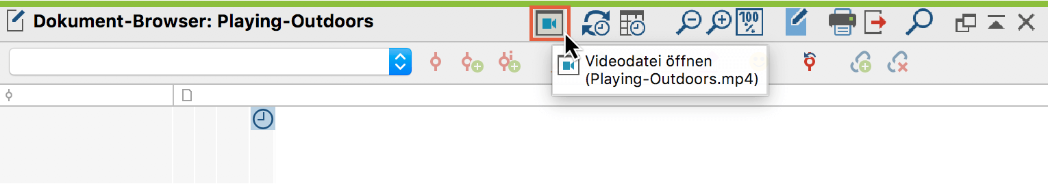 „Multimedia-Browser“ aus dem „Dokument-Browser“ öffnen „Multimedia-Browser“ aus dem „Dokument-Browser“ öffnen