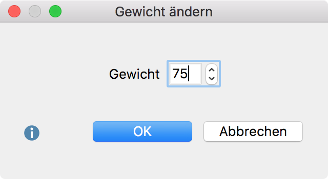 Gewicht einer Codierung ändern Gewicht einer Codierung ändern