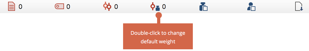 Changing the default weight in the status bar Changing the default weight in the status bar