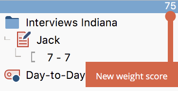 Updated weight score Updated weight score