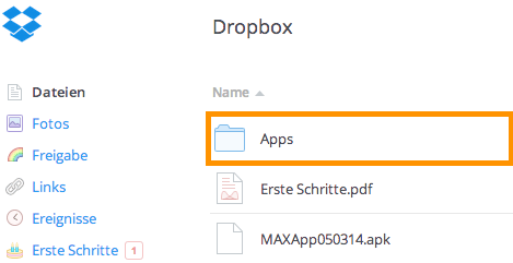 Export zu Dropbox und Import in MAXQDA