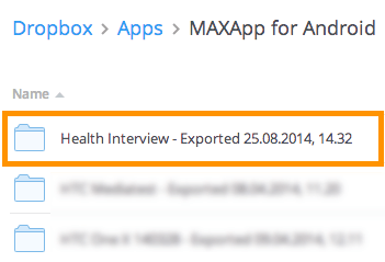Export zu Dropbox und Import in MAXQDA