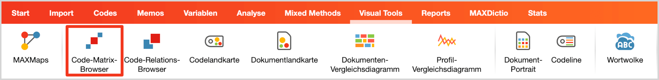 Visual Tools Tab