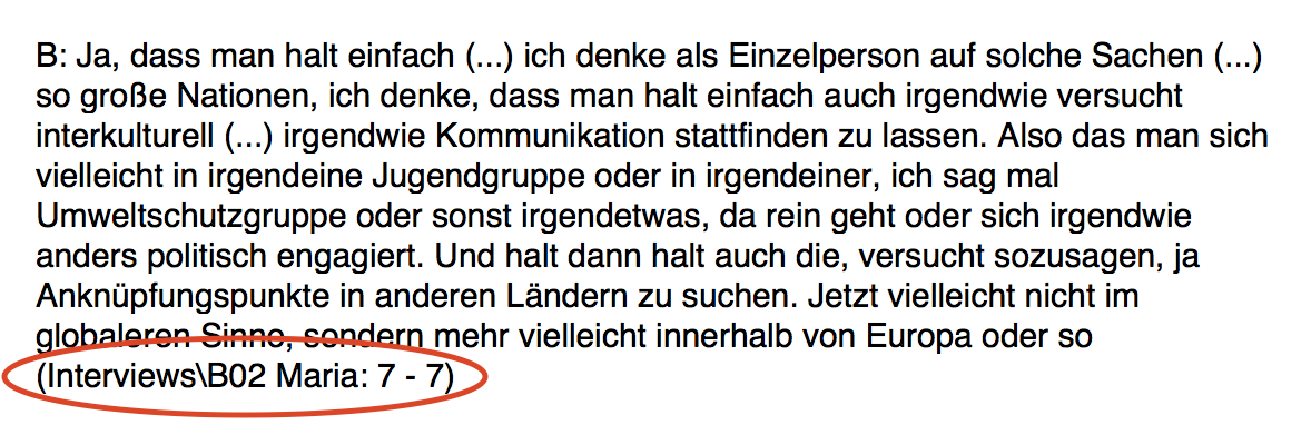 Kopieren mit Quellenangabe: 2. Schritt