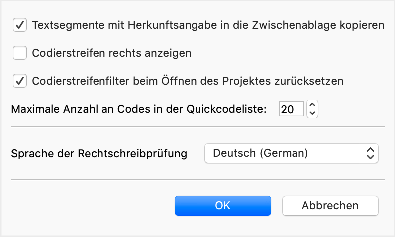 Einstellungen für das Fenster „Dokument-Browser“ Einstellungen für das Fenster „Dokument-Browser“