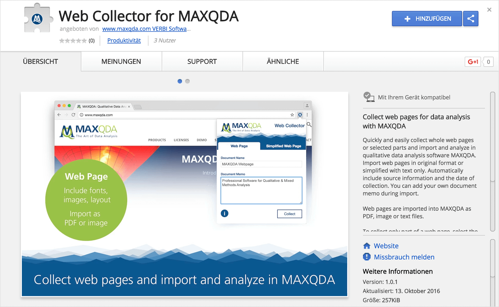 Web Collector for MAXQDA