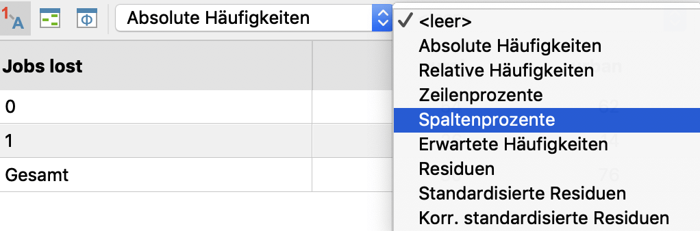 Anzeige für die Zellen einstellen Anzeige für die Zellen einstellen