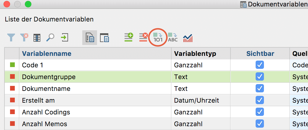 Variable binarisieren Variable binarisieren