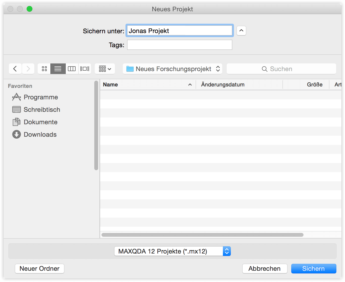 Neues_Projekt_speichern_MAXQDA