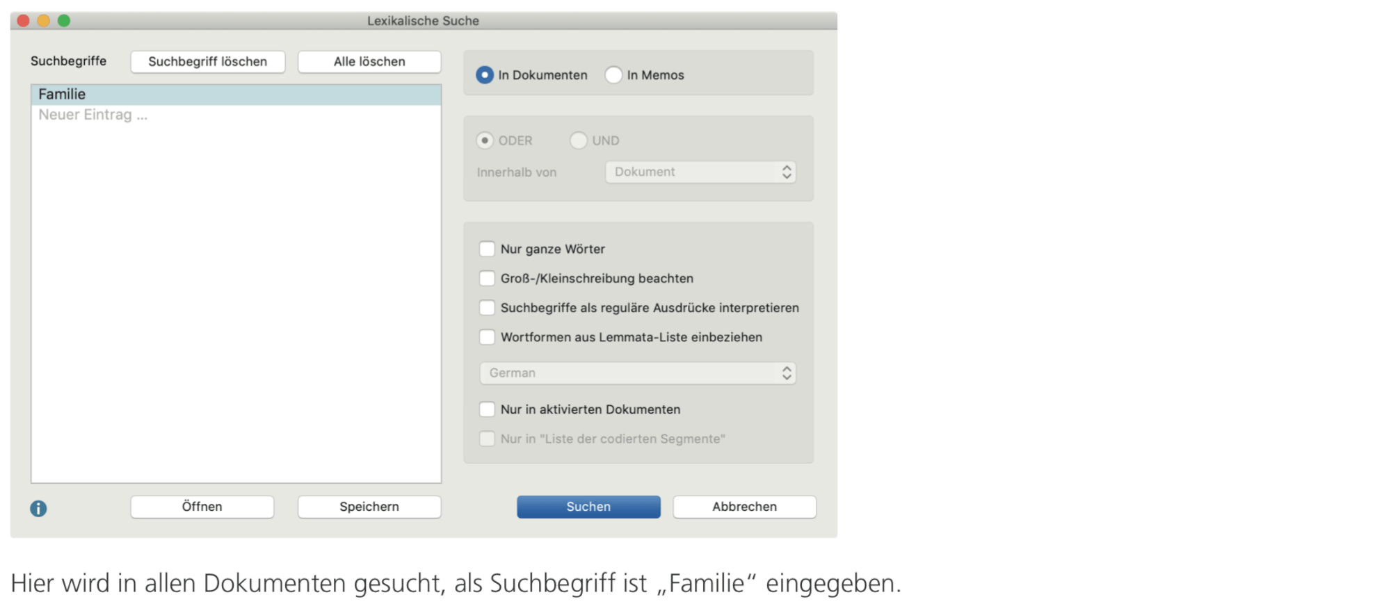 Lexikalische Suche