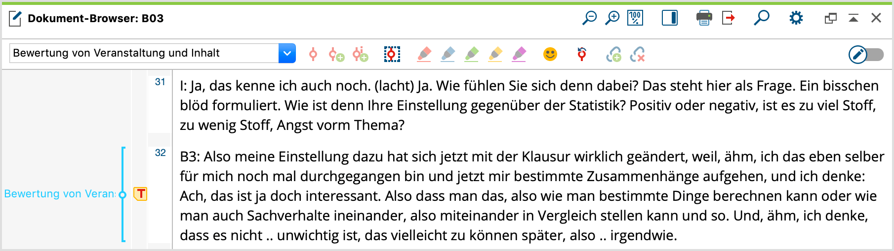 Interviewtranskript MAXQDA Interviewtranskript MAXQDA