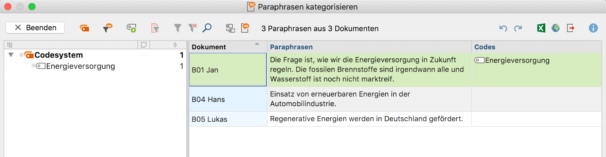 Interaktive Arbeitsumgebung für die Kategorisierung von Paraphrasen Interaktive Arbeitsumgebung für die Kategorisierung von Paraphrasen