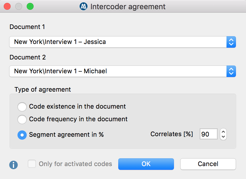 Intercoder Agreement in MAXQDA