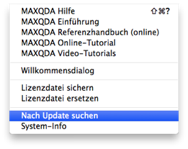 MAXQDA Update herunterladen