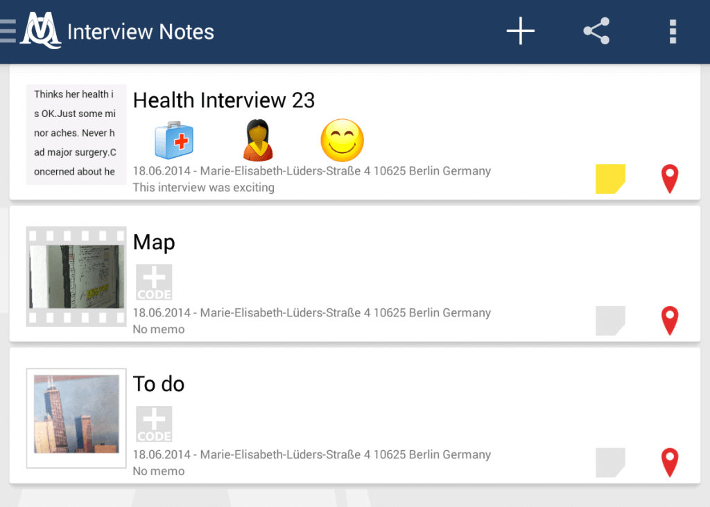 Memos erstellen mit MAXApp