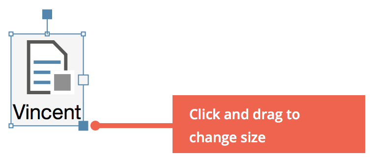 Adjust the size of an object Adjust the size of an object
