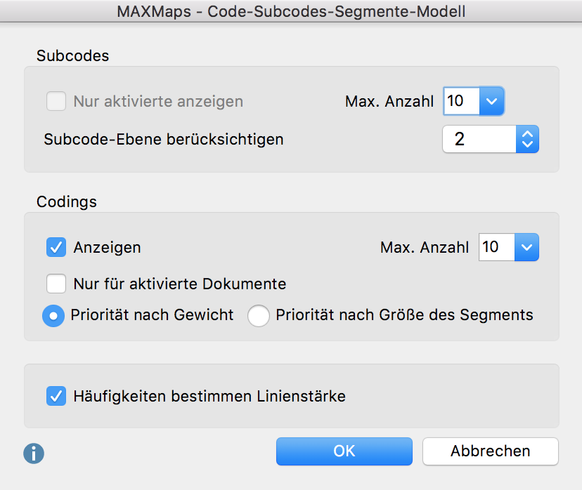 Optionen für die Gestaltung des Modells Optionen für die Gestaltung des Modells