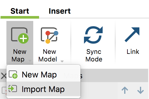 Importing map into a target project. Import a map into a target project.
