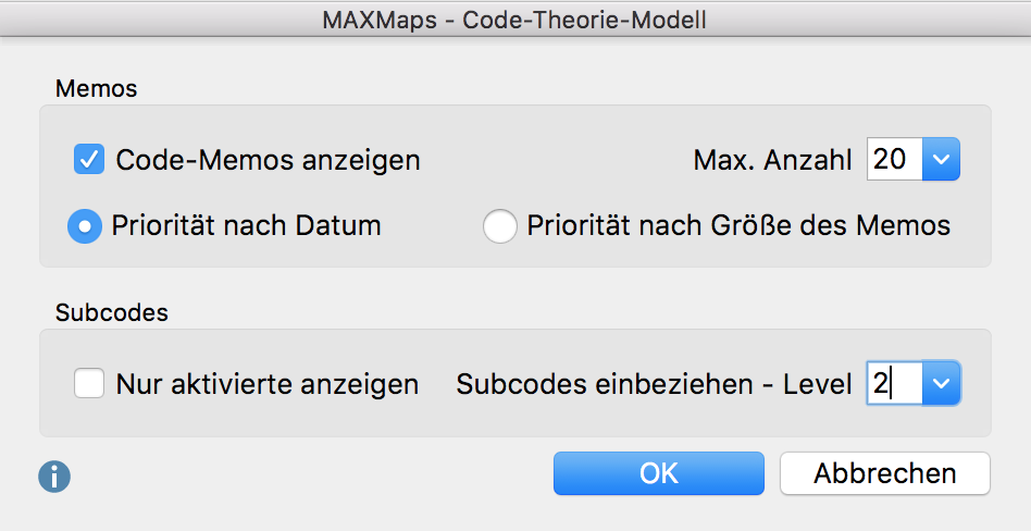 Optionen für die Gestaltung des Modells Optionen für die Gestaltung des Modells