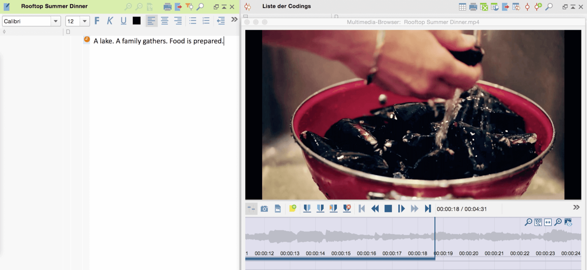 Transkription mit MAXQDA