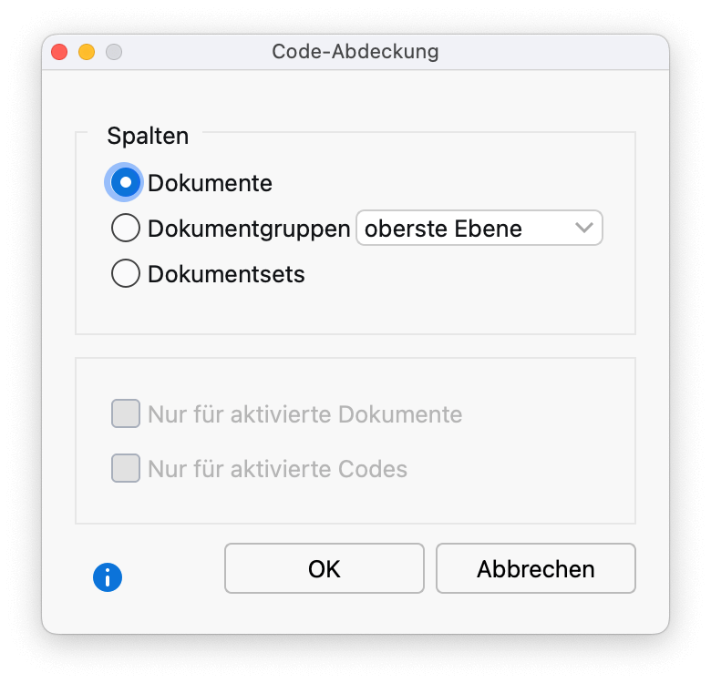 Zu vergleichende Einheiten wählen Zu vergleichende Einheiten wählen