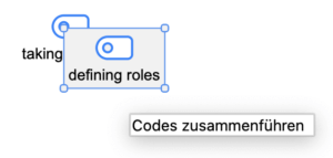 Codes aufeinanderziehen, um sie zusammenzuführen Codes aufeinanderziehen, um sie zusammenzuführen