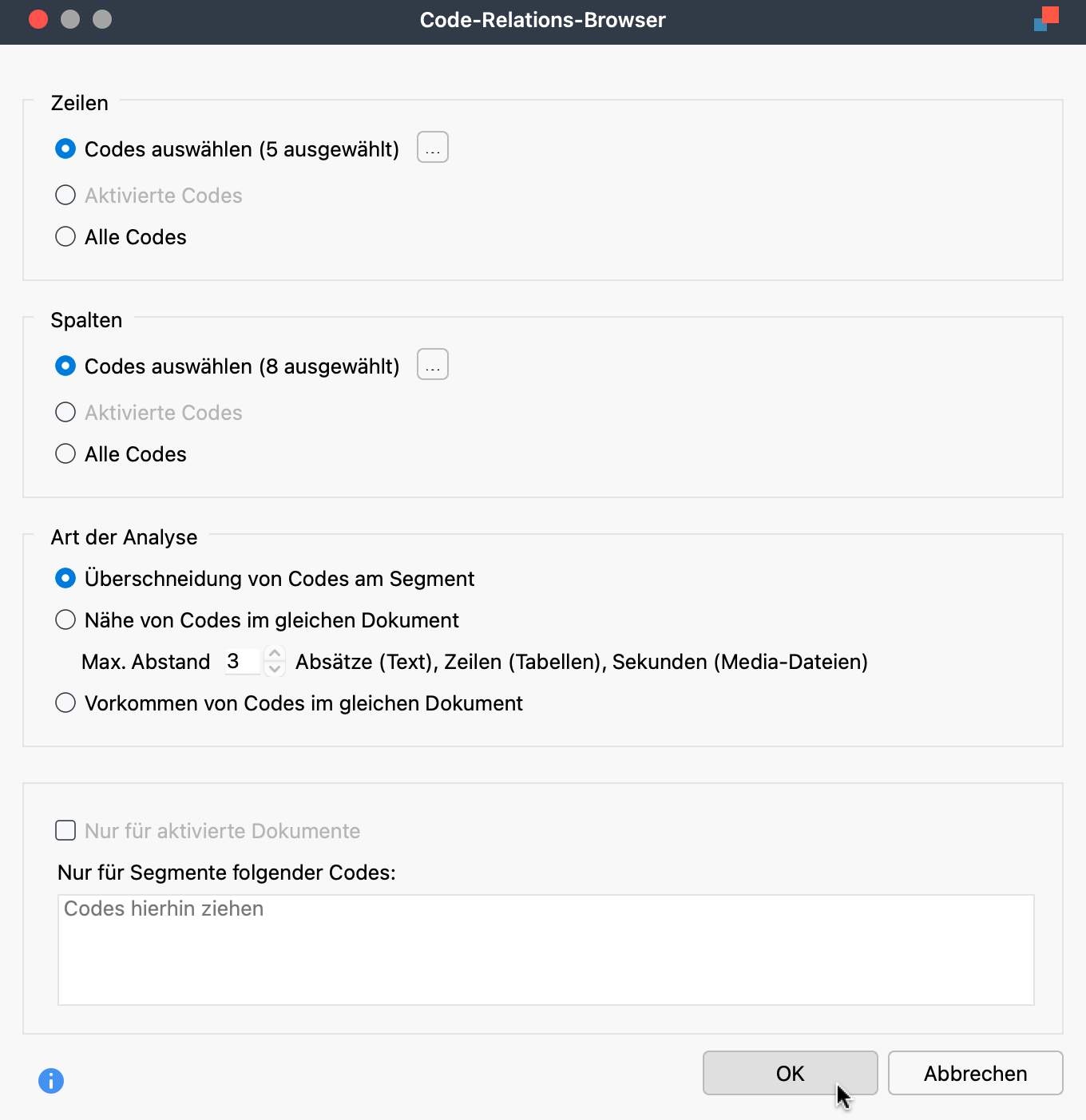 Optionen einstellen für die Darstellung des Code-Relations-Browser Optionen einstellen für die Darstellung des Code-Relations-Browser